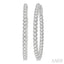 Inside-Out Diamond Oval Hoop Earrings