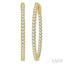 Inside-Out Diamond Oval Hoop Earrings