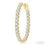 Inside-Out Diamond Oval Hoop Earrings