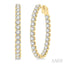 Inside-Out Diamond Oval Hoop Earrings