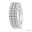 Three Row Petite Diamond Huggie Fashion Earrings