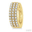 Three Row Petite Diamond Huggie Fashion Earrings