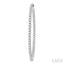 1 3/4-Inch Round Inside-Out Diamond Hoop Earrings