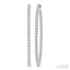 1 3/4-Inch Round Inside-Out Diamond Hoop Earrings