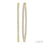 1 3/4-Inch Round Inside-Out Diamond Hoop Earrings