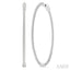 1 3/4-Inch Round Inside-Out Diamond Hoop Earrings