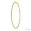 1 3/4-Inch Round Inside-Out Diamond Hoop Earrings