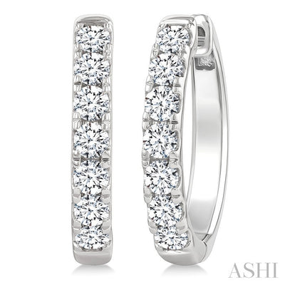 Diamond Fashion Hoop Earrings