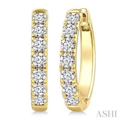 Diamond Fashion Hoop Earrings