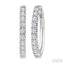 Diamond Fashion Hoop Earrings