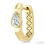 Pear Shape Diamond Fashion Hoop Earrings