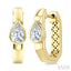 Pear Shape Diamond Fashion Hoop Earrings