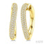 Hollow Diamond Fashion Hoop Earrings