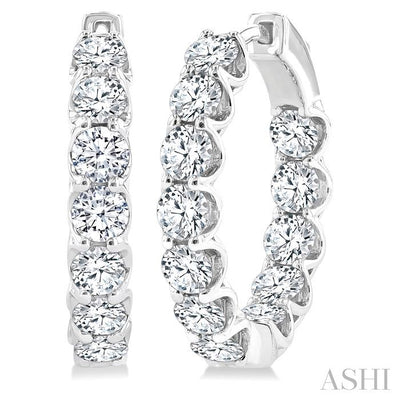 Inside-Out Diamond Hoop Earrings
