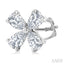 Floral Diamond Stud Earrings