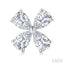 Floral Diamond Stud Earrings
