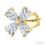 Floral Diamond Stud Earrings