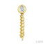 Pear Shape Curb Bezel Diamond Fashion Earrings