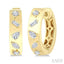 Mixed Shape Diamond Fashion Hoop Earrings