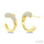 Aeris Gold Diamond Fashion Half Hoop Earrings