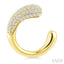 Bold Hollow Diamond Fashion Half Hoop Earrings