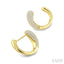 Aeris Gold Diamond Fashion Half Hoop Earrings
