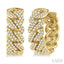 Cuban Diamond Fashion Hoop Earrings