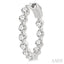 Inside-Out Diamond Round Hoop Earrings