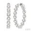 Inside-Out Diamond Round Hoop Earrings