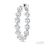 Inside-Out Diamond Round Hoop Earrings