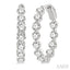 Inside-Out Diamond Round Hoop Earrings