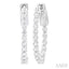 Inside-Out Diamond Round Hoop Earrings