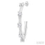 Diamond Fashion Bamboo Half Hoop Earrings