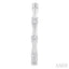 Diamond Fashion Bamboo Half Hoop Earrings
