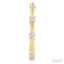 Diamond Fashion Bamboo Half Hoop Earrings