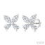 Floral Diamond Stud Earrings
