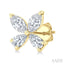 Floral Diamond Stud Earrings