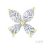 Floral Diamond Stud Earrings