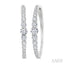 Graduated Riviera Diamond Hoop Earrings