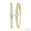 Graduated Riviera Diamond Hoop Earrings
