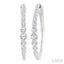 Graduated Riviera Diamond Hoop Earrings