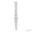 Graduated Riviera Diamond Hoop Earrings