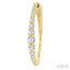 Graduated Riviera Diamond Hoop Earrings