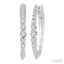 Graduated Riviera Diamond Hoop Earrings