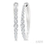 Graduated Riviera Diamond Hoop Earrings