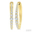 Graduated Riviera Diamond Hoop Earrings