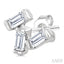 Scatter Baguette Petite Diamond Fashion Earrings