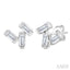 Scatter Baguette Petite Diamond Fashion Earrings