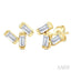 Scatter Baguette Petite Diamond Fashion Earrings