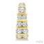 Channel Set Diamond Hoop Earrings